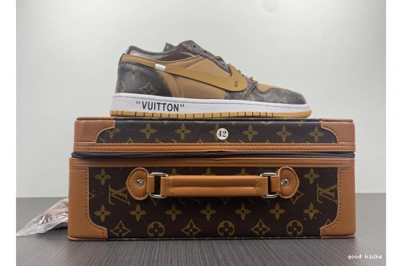 -LouiV WHITE-LouiV JORDAN Top O-W (WITH AIR 1 CASE) Low 0518
